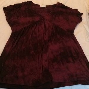 Maroon shirt sleeve